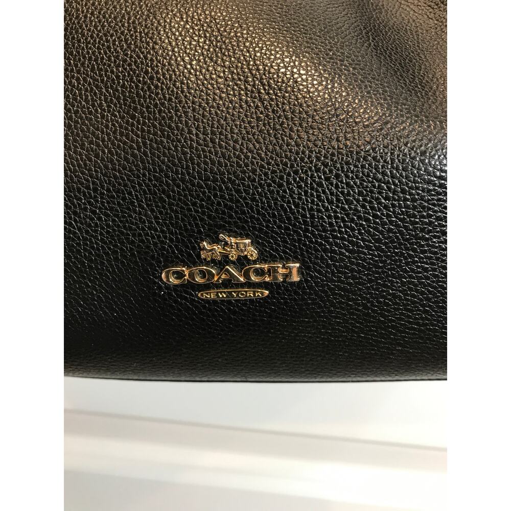 Coach Hobo Shoulder Bag in Black Pebbled Leather EUC - Picture 2 of 9